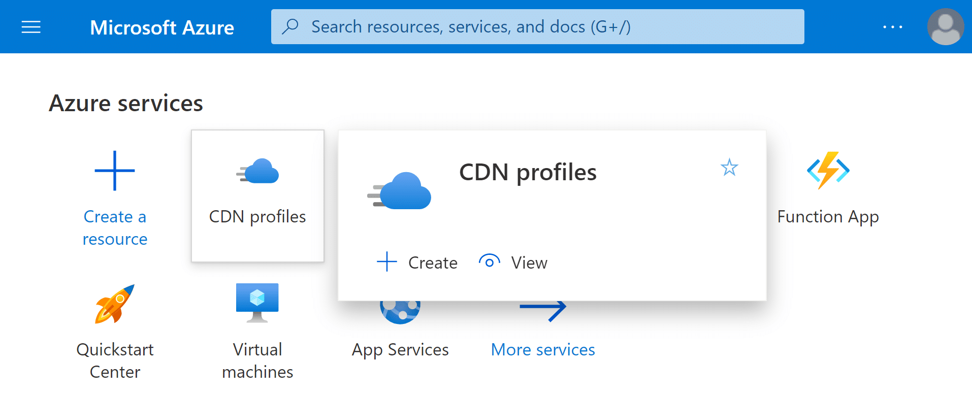 Azure CDN WordPress Configuration Azure Portal Login